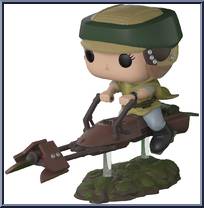 Princess Leia (with Speeder Bike) from Star Wars - Pop! Vinyl Figures manufactured by Funko [Loose]