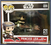 Princess Leia (with Speeder Bike) from Star Wars - Pop! Vinyl Figures manufactured by Funko [Front]