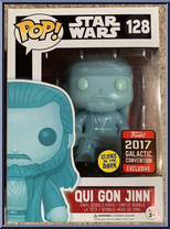 Qui Gon Jinn (Hologram) (Glows in the Dark) from Star Wars - Pop! Vinyl Figures manufactured by Funko [Front]