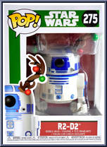 R2-D2 (with Reindeer Antlers) from Star Wars - Pop! Vinyl Figures manufactured by Funko [Front]