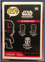 TIE Fighter Pilot (Red Stripes) from Star Wars - Pop! Vinyl Figures manufactured by Funko [Back]