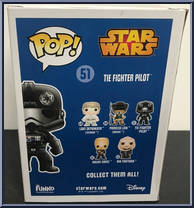 Tie Fighter Pilot from Star Wars - Pop! Vinyl Figures manufactured by Funko [Back]