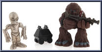 Chewbacca / Death Star Droid / Mouse Droid Action Figure