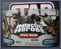 Princess Leia (in Boushh Disguise) / Han Solo from Star Wars - Galactic Heroes - Wave 13 manufactured by Hasbro [Front]