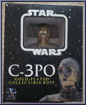 C-3PO (Gold-Plated) from Star Wars - Mini-Busts manufactured by Gentle Giant [Front]