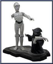 C-3PO & Jawa (Black & White) (Animated) Action Figure