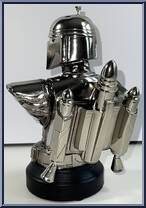 Jango Fett (Chrome) from Star Wars - Mini-Busts manufactured by Gentle Giant [Loose]