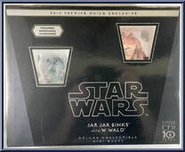 Jar Jar Binks with W. Wald (Holiday) from Star Wars - Mini-Busts manufactured by Gentle Giant [Front]