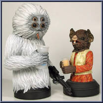 Muftak and Kabe from Star Wars - Mini-Busts manufactured by Gentle Giant [Loose]