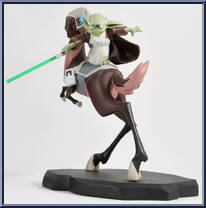 Yoda on Kybuck (Clone Wars) from Star Wars - Maquettes manufactured by Gentle Giant [Loose]