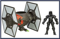 Tie Fighter & Tie Fighter Pilot from Star Wars - Hero Mashers - Vehicles manufactured by Hasbro [Loose]
