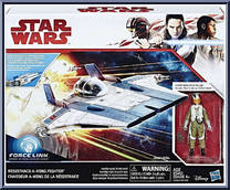 Resistance A-Wing Fighter (with Resistance Pilot Tallie) from Star Wars - Last Jedi - Vehicles manufactured by Hasbro [Front]