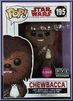 Chewbacca (with Porg) (Flocked) from Star Wars - Last Jedi - Pop! Vinyl Figures manufactured by Funko [Front]