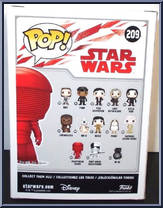 Praetorian Guard (Third Guard with Bilari electro-chain whip) from Star Wars - Last Jedi - Pop! Vinyl Figures manufactured by Funko [Back]
