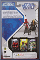 Darth Talon / Cade Skywalker (Legacy) from Star Wars - Legacy Collection - Comic Packs - Blue / White Packaging manufactured by Hasbro [Back]
