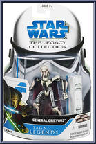 General Grievous from Star Wars - Legacy Collection - Blue / White Cards - Saga Legends manufactured by Hasbro [Front]