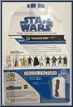 Tarados Gon from Star Wars - Legacy Collection - Blue / White Cards manufactured by Hasbro [Back]
