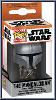 Mandalorian (Darksaber) from Star Wars - Mandalorian - Pop! Keychains manufactured by Funko [Front]