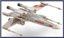 Luke Skywalker's X-Wing (Starfighter Class) from Star Wars - Micro Galaxy Squadron - Series 1 manufactured by Jazwares [Loose]