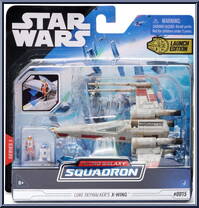 Luke Skywalker's X-Wing (Starfighter Class) from Star Wars - Micro Galaxy Squadron - Series 1 manufactured by Jazwares [Front]
