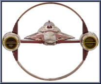 Obi-Wan's Jedi Starfighter (Starfighter Class) from Star Wars - Micro Galaxy Squadron - Series 1 manufactured by Jazwares [Loose]