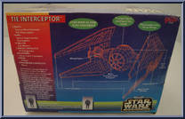 Tie Interceptor (with 2 Imperial Pilots) from Star Wars - Micro Machines - Action Fleet manufactured by Galoob [Back]