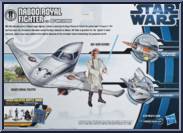 Naboo Royal Fighter (with Obi-Wan Kenobi) from Star Wars - Movie Heroes - Darth Maul Package - Vehicles manufactured by Hasbro [Back]