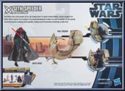 Sith Speeder (with Darth Maul) from Star Wars - Movie Heroes - Darth Maul Package - Vehicles manufactured by Hasbro [Back]