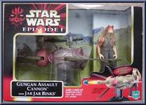 Gungan Assault Cannon (with Jar Jar Binks) from Star Wars - Phantom Menace - Cinema Scenes manufactured by Hasbro [Front]