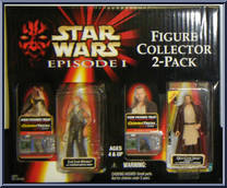 Jar Jar Binks / Qui-Gon Jinn from Star Wars - Phantom Menace - Sam's Club 2-Packs manufactured by Hasbro [Front]