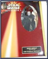 Queen Amidala (Black Travel Gown) from Star Wars - Phantom Menace - Portrait Edition manufactured by Hasbro [Front]