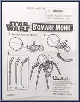 B-Omarr Monk from Star Wars - Power of the Force II - Mail Order manufactured by Kenner [Instructions]