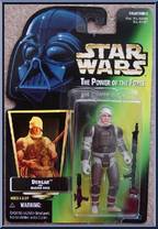 Dengar from Star Wars - Power of the Force II - Hologram Green Card manufactured by Kenner [Front]