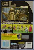Ewoks Wicket & Logray from Star Wars - Power of the Force II - Freeze Frame manufactured by Kenner [Back]