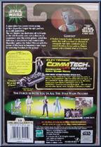 Greedo from Star Wars - Power of the Force II - Comm-Tech manufactured by Kenner [Back]