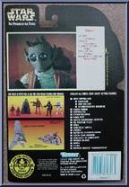 Greedo from Star Wars - Power of the Force II - Red Card manufactured by Kenner [Back]