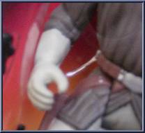 Han Solo (Hoth Gear) from Star Wars - Power of the Force II - Red Card manufactured by Kenner [Closed Hand]