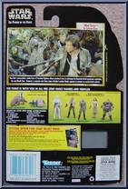 Han Solo (Endor Gear) from Star Wars - Power of the Force II - Freeze Frame manufactured by Kenner [Back]
