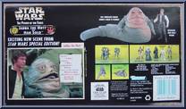 Jabba the Hutt & Han Solo from Star Wars - Power of the Force II - Creature Sets manufactured by Kenner [Back]