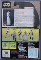 Princess Leia Organa from Star Wars - Power of the Force II - Hologram Green Card manufactured by Kenner [Back]