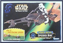 Power Racing Speeder Bike (with Scout Trooper) from Star Wars - Power of the Force II - Vehicles manufactured by Kenner [Front]