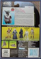 Yoda from Star Wars - Power of the Force II - Hologram Green Card manufactured by Kenner [Back]