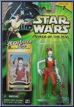 Aurra Sing (Bounty Hunter) from Star Wars - Power of the Jedi - Phantom Menace manufactured by Kenner [Front]