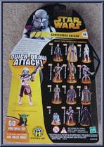 Commander Bacara (Quick-Draw Attack) from Star Wars - Revenge of the Sith - Collection 1 manufactured by Hasbro [Back]