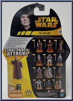 Palpatine (Light Saber Attack) from Star Wars - Revenge of the Sith - Collection 1 manufactured by Hasbro [Back]