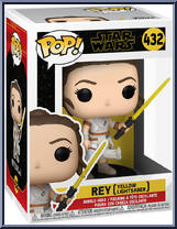 Rey (Yellow Lightsaber) from Star Wars - Rise of Skywalker - Pop! Vinyl Figures manufactured by Funko [Front]