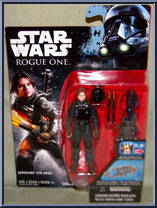 Sergeant Jyn Erso (Imperial Ground Crew Disguise) from Star Wars - Rogue One - Basic Series manufactured by Hasbro [Front]