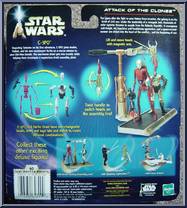C-3PO (with Droid Factory Assembly Line) from Star Wars - Saga - Attack of the Clones - Deluxe Figures manufactured by Hasbro [Back]