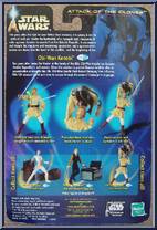 Obi-Wan Kenobi (Coruscant Chase) from Star Wars - Saga - Attack of the Clones - Background Inserts manufactured by Hasbro [Back]