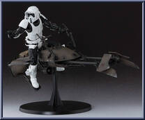 Scout Trooper & Speeder Bike from Star Wars - S.H. Figuarts - Episode VI - Return of the Jedi manufactured by Bandai [Loose]